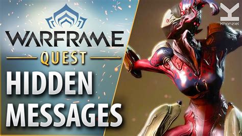 a hidden message warframe.